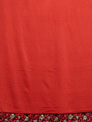 half & half embroidered saree with blouse - 16953674 - Standard Image - 4