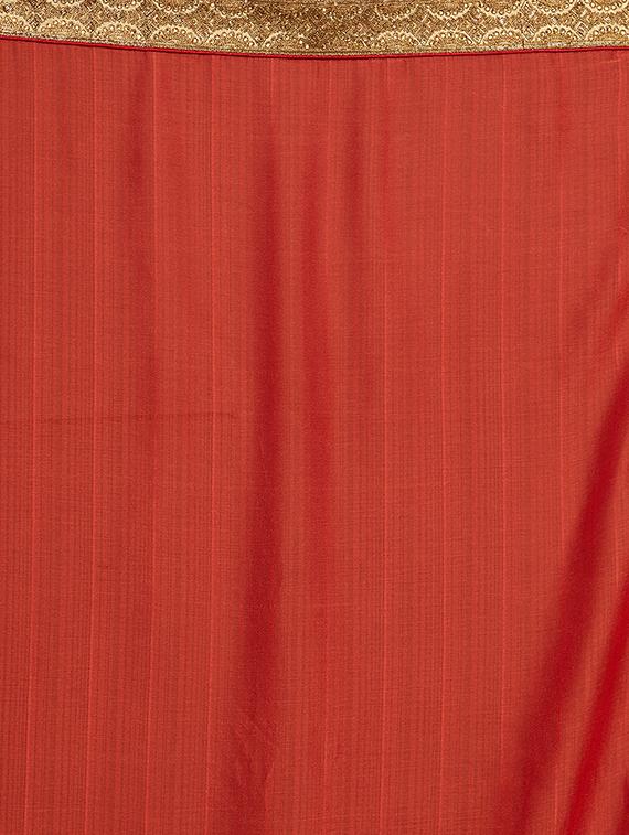 half & half embroidered saree with blouse - 16953676 - Zoom Image - 4
