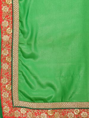 embroidered half & half saree with blouse - 16953695 - Standard Image - 5