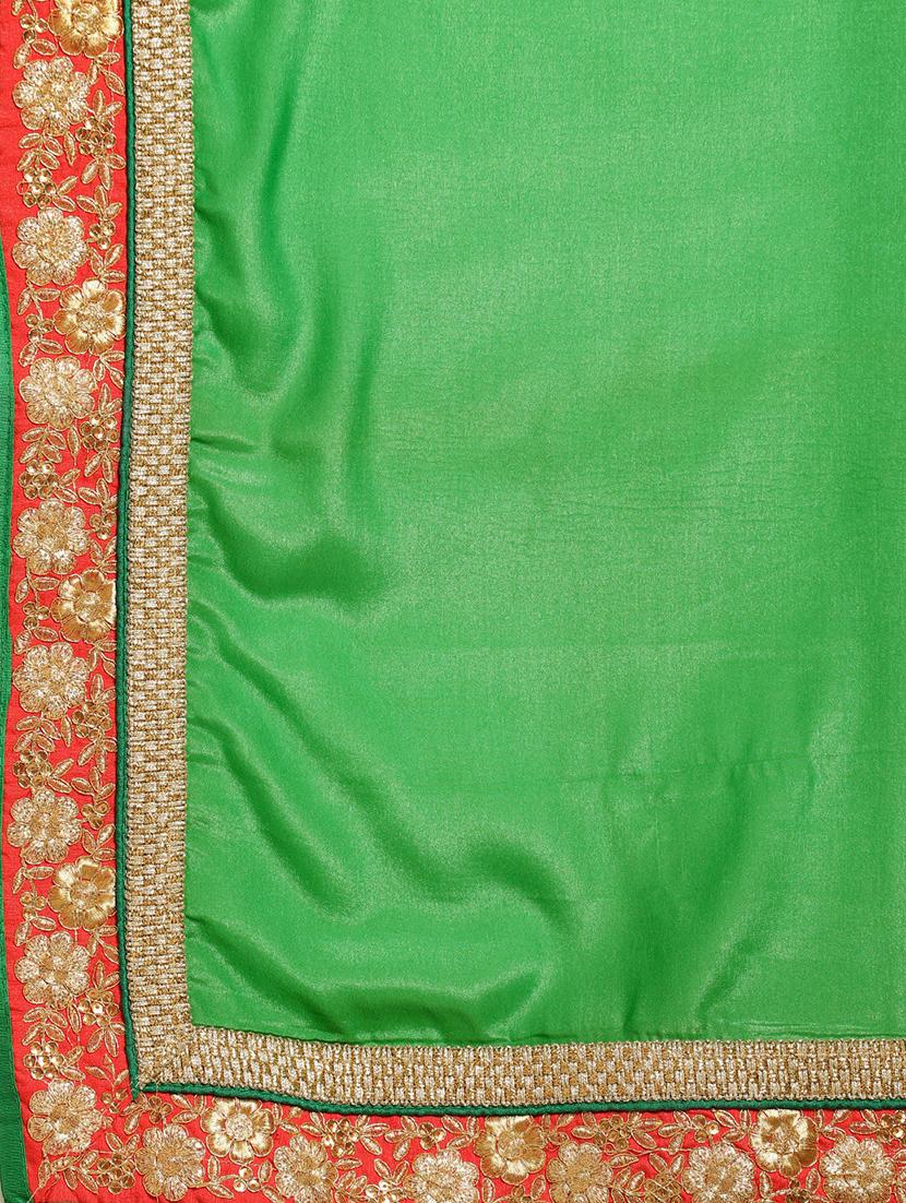 embroidered half & half saree with blouse - 16953695 - Zoom Image - 5
