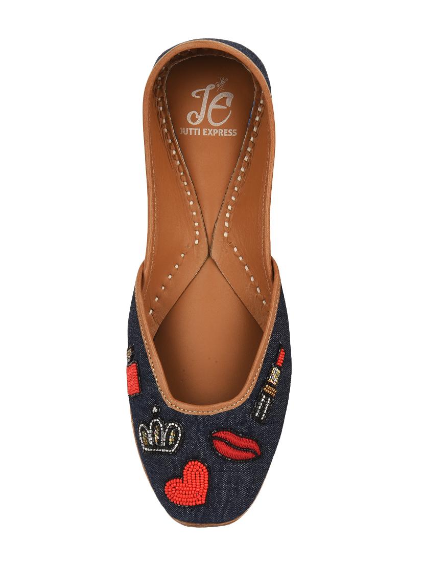 blue slip on jutis - 16953788 - Zoom Image - 4