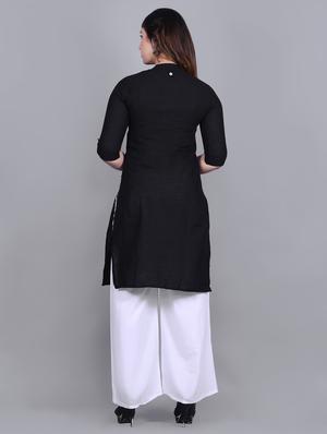 solid kurta palazzo set - 16953835 - Standard Image - 3