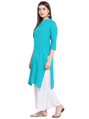 solid straight kurta - 16953868 - Standard Image - 2