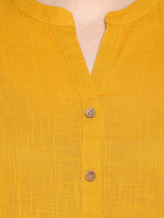 solid straight kurta - 16953869 - Zoom Image - 4