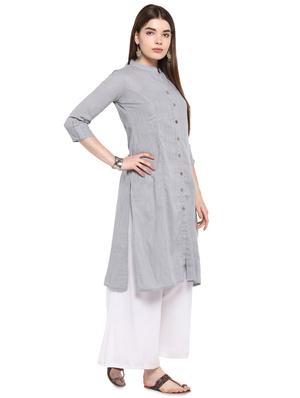 solid straight kurta - 16953872 - Standard Image - 2