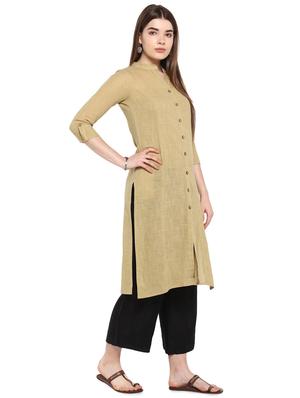 solid straight kurta - 16953873 - Standard Image - 2