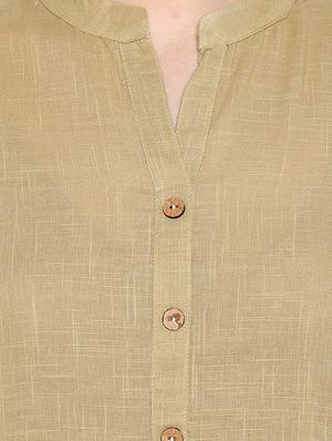 solid straight kurta - 16953873 - Standard Image - 4