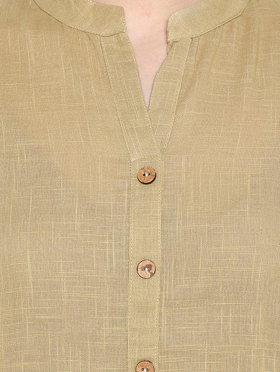solid straight kurta - 16953873 - Zoom Image - 4