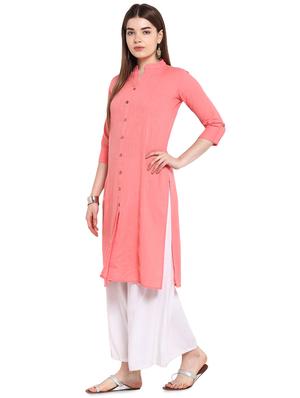 solid straight kurta - 16953874 - Standard Image - 2