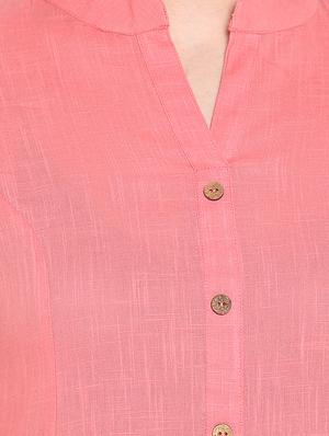 solid straight kurta - 16953874 - Standard Image - 4