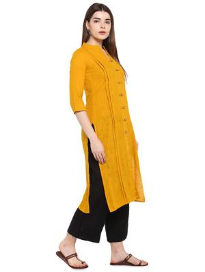 solid straight kurta - 16953875 - Standard Image - 2