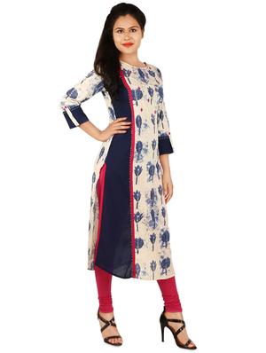 printed straight kurta - 16953892 - Standard Image - 2