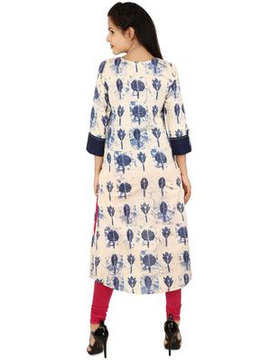 printed straight kurta - 16953892 - Standard Image - 3