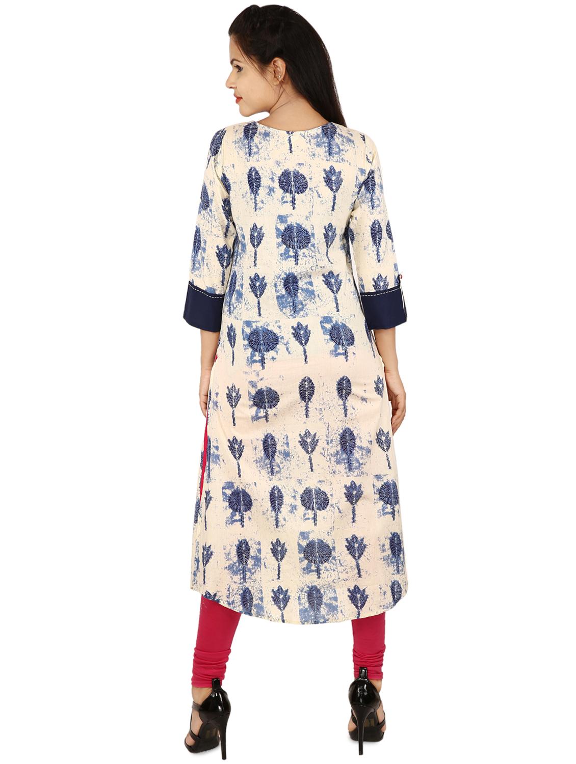 printed straight kurta - 16953892 - Zoom Image - 3