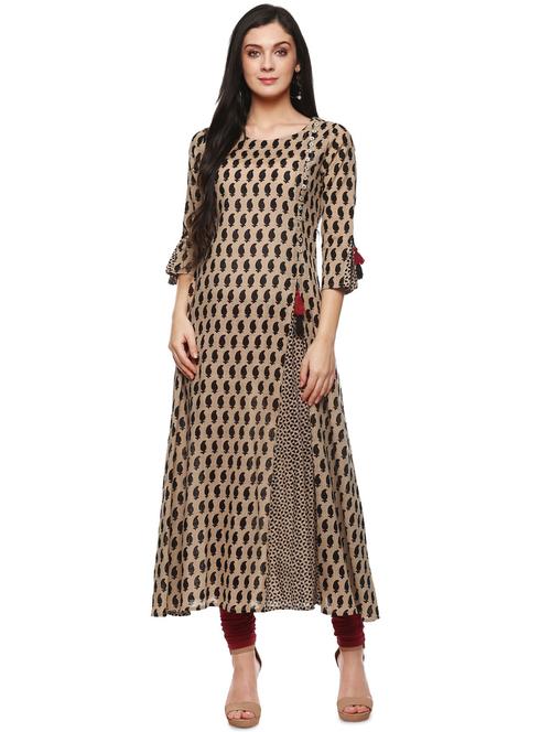 paisley a-line kurta - 16953900 - Standard Image - 1