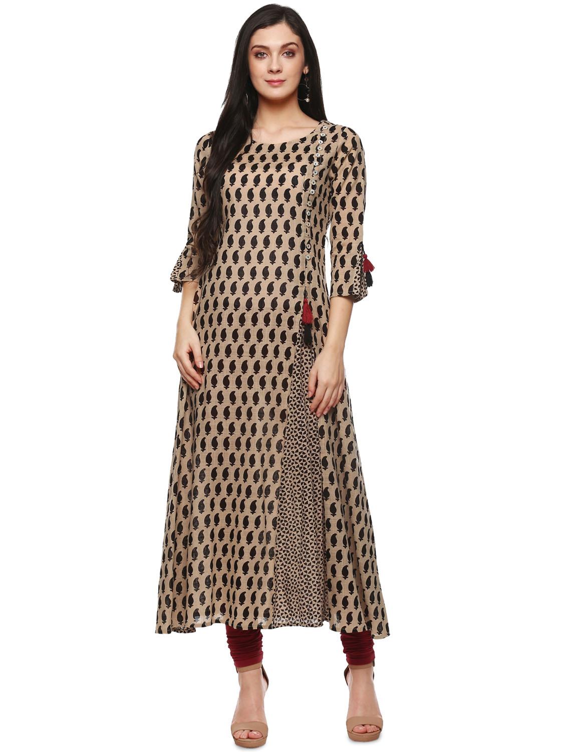 paisley a-line kurta - 16953900 - Zoom Image - 1