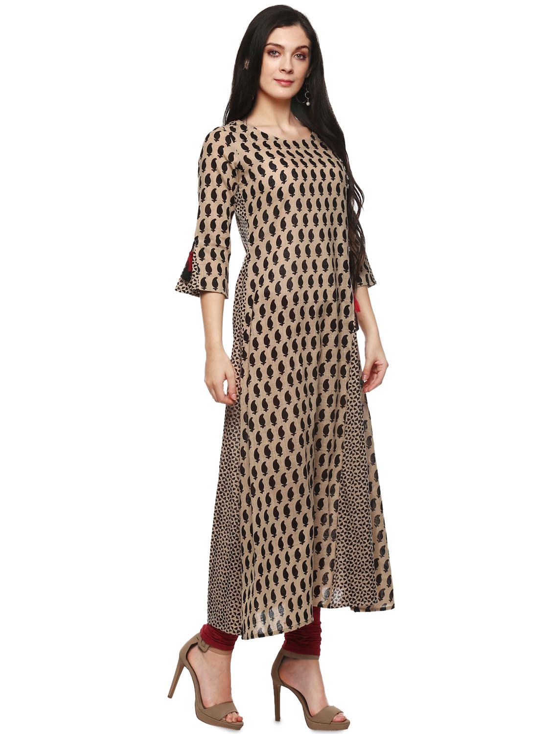 paisley a-line kurta - 16953900 - Zoom Image - 2