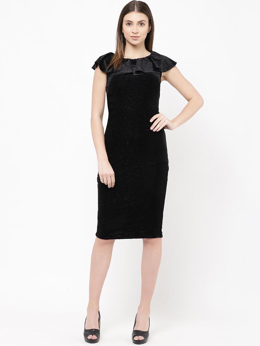 frill detail bodycon dress - 16953903 - Zoom Image - 1
