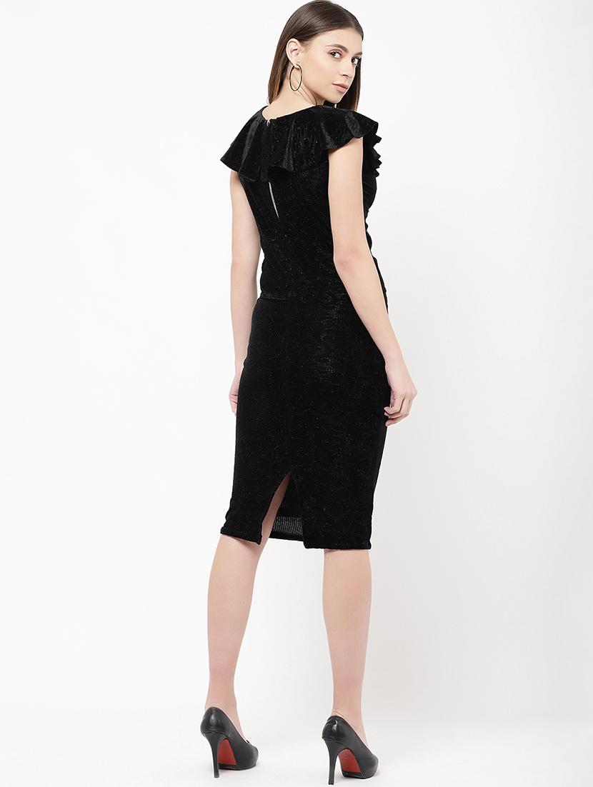 frill detail bodycon dress - 16953903 - Zoom Image - 3