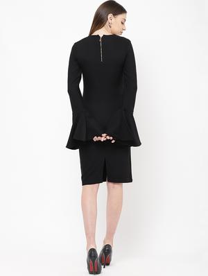 bell sleeved bodycon dress - 16953904 - Standard Image - 3