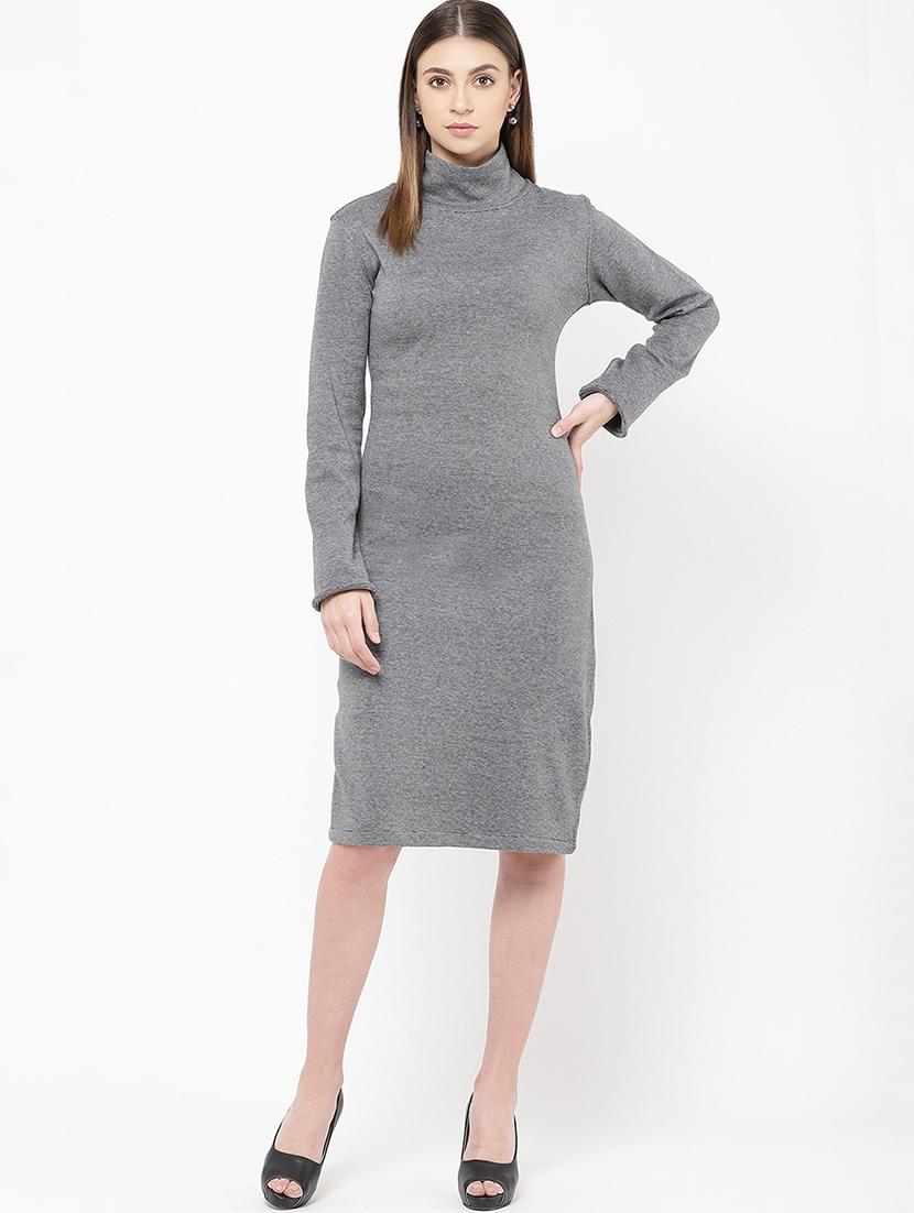 turtle neck bodycon dress - 16953905 - Zoom Image - 1