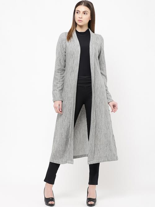 long sleeved striped shrug - 16953906 - Very Small Image - 1