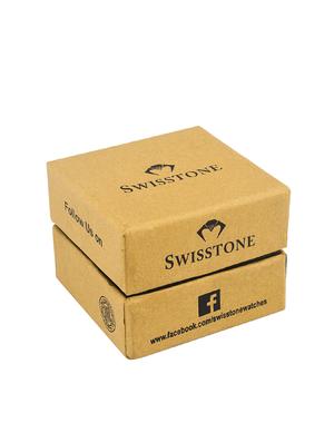 swisstone ck340-blue blue leather strap analog wrist watch for women - 16954025 - Standard Image - 4