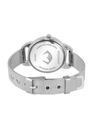 swisstone sw-l143-pnk-ch stainless steel chain analog wrist watch for women - 16954030 - Standard Image - 3