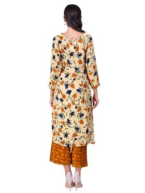 floral kurta palazzo set - 16954070 - Standard Image - 3