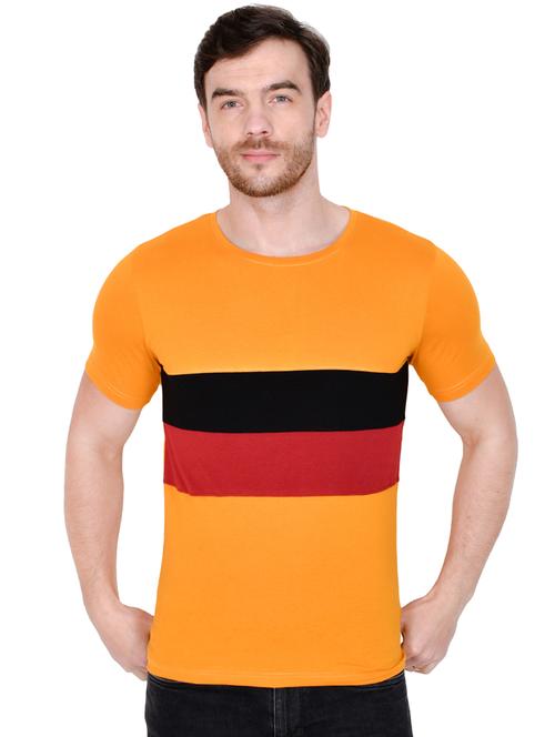 yellow striped t-shirt - 16954142 - Standard Image - 1