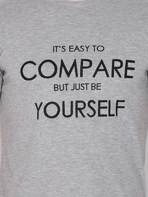 grey typographic chest print t-shirt - 16954144 - Standard Image - 5