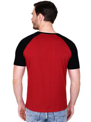 red color block raglan t-shirt - 16954147 - Standard Image - 3