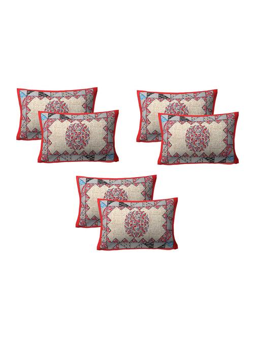 cotton printed pillow covers 3 sets (6 pieces) - 16954183 - Standard Image - 1