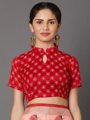 conversational printed saree with blouse - 16954224 - Standard Image - 3