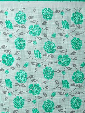 floral printed saree with blouse - 16954228 - Standard Image - 4