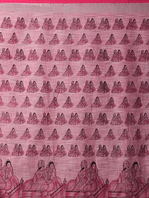 conversational printed saree with blouse - 16954229 - Standard Image - 4