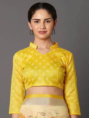floral printed saree with blouse - 16954233 - Standard Image - 3