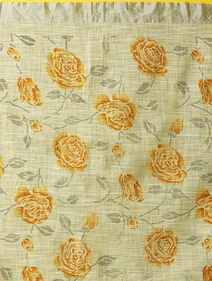 floral printed saree with blouse - 16954233 - Standard Image - 4