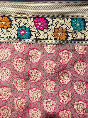 paisley banarasi saree with blouse - 16954283 - Standard Image - 4