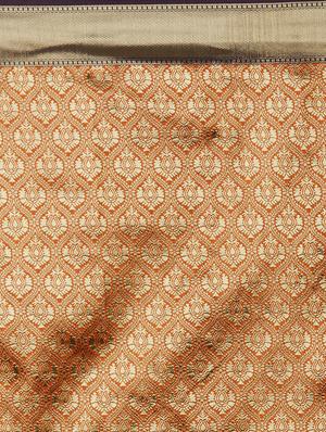 floral banarasi saree with blouse - 16954287 - Standard Image - 4