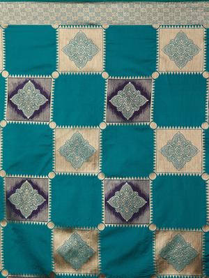 geometrical banarasi saree with blouse - 16954301 - Standard Image - 4