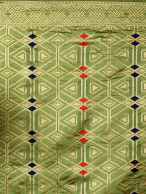 geometrical banarasi saree with blouse - 16954304 - Standard Image - 4