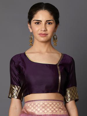 floral banarasi saree with blouse - 16954313 - Standard Image - 3
