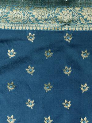 floral banarasi saree with blouse - 16954329 - Standard Image - 4