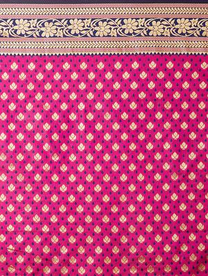 half & half banarasi saree with blouse - 16954334 - Standard Image - 4