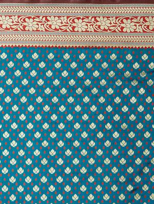 half & half banarasi saree with blouse - 16954346 - Standard Image - 4