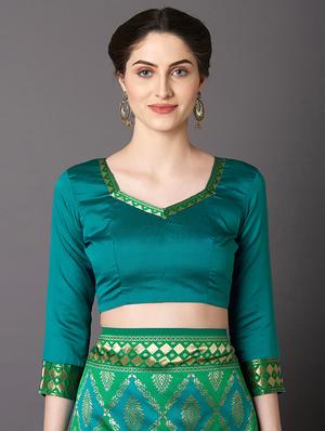 self design banarasi saree with blouse - 16954384 - Standard Image - 3