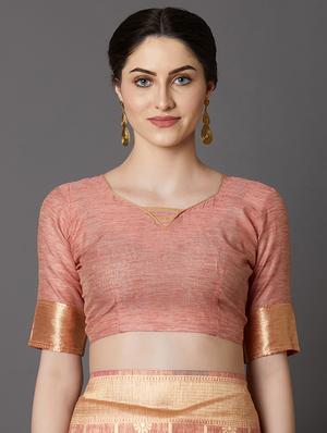 floral banarasi saree with blouse - 16954389 - Standard Image - 3