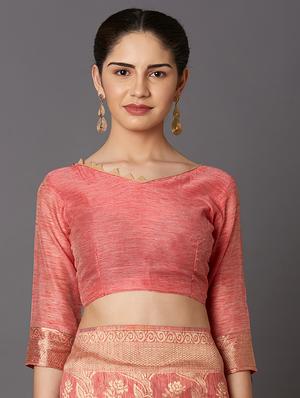 self design banarasi saree with blouse - 16954409 - Standard Image - 3