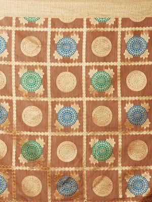 self design banarasi saree with blouse - 16954417 - Standard Image - 4